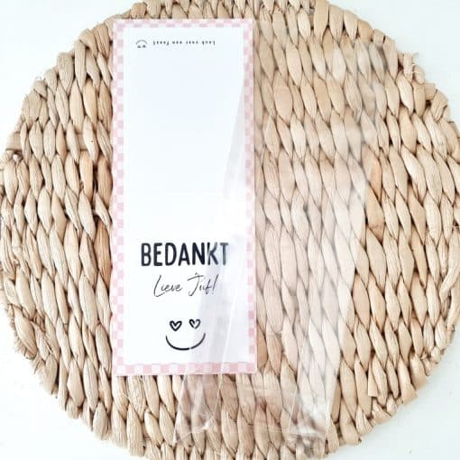 Feestzakje juf |  Bedankt lieve juf