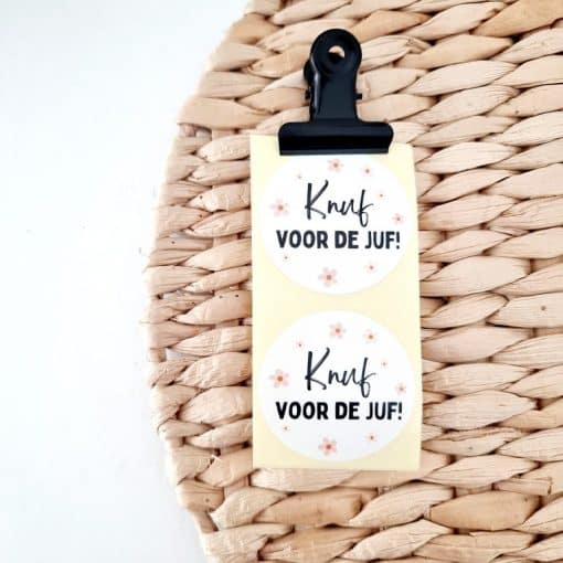 Knuf voor de juf  | Rol van 250 stickers