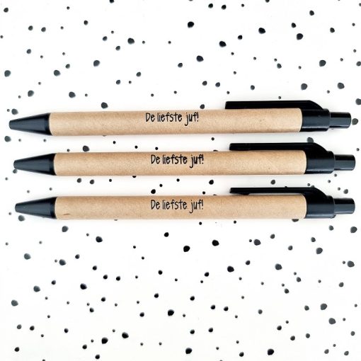Pen (craft) | liefste juf | 6 stuk